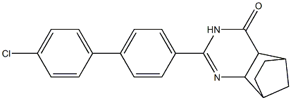 4-[4-(4-Chlorophenyl)phenyl]-3,5-diazatricyclo[6.2.1.02,7]undec-3-en-6-one Struktur