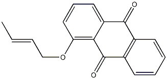 1-(2-Butenyloxy)anthraquinone Struktur