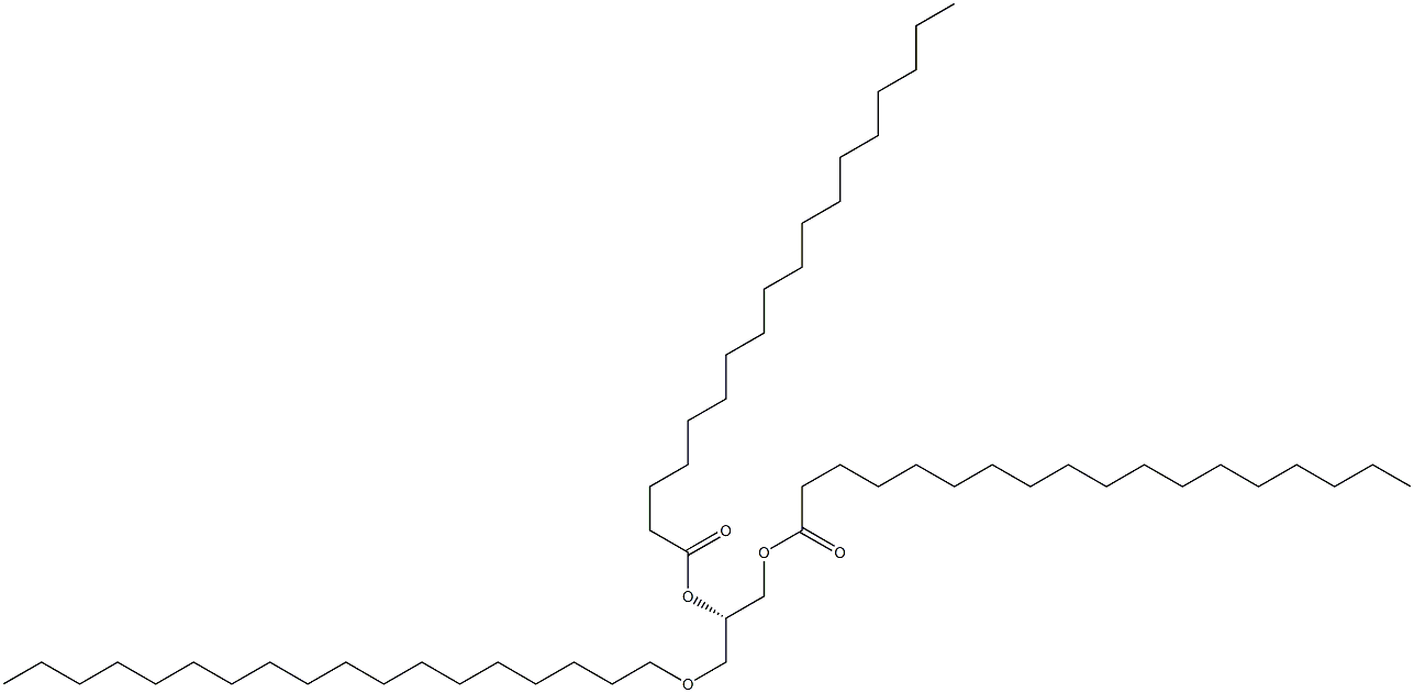 [S,(-)]-1-O,2-O-Distearoyl-3-O-octadecyl-L-glycerol Struktur