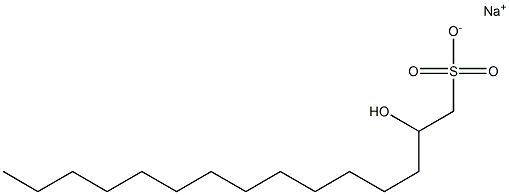 2-Hydroxypentadecane-1-sulfonic acid sodium salt Struktur