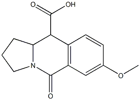 1,2,3,5,10,10a-Hexahydro-7-methoxy-5-oxopyrrolo[1,2-b]isoquinoline-10-carboxylic acid Struktur