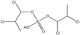 Phosphoric acid hydrogen bis(1,2-dichloropropyl) ester Struktur