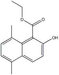 2-Hydroxy-5-methyl-8-methylnaphthalene-1-carboxylic acid ethyl ester Struktur