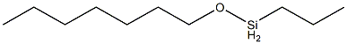 Propyl(heptyloxy)silane Struktur