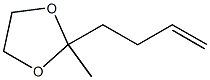 2-(3-Butenyl)-2-methyl-1,3-dioxolane Struktur