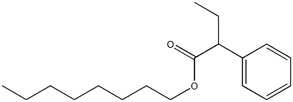 2-Phenylbutanoic acid octyl ester Struktur