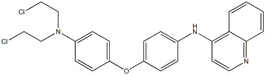 N-[4-[4-[Bis(2-chloroethyl)amino]phenoxy]phenyl]-4-quinolinamine Struktur