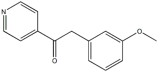 1-(4-Pyridyl)-2-(3-methoxyphenyl)ethan-1-one Struktur