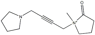 1-[4-(Pyrrolidin-1-yl)-2-butynyl]-1-methyl-2-oxopyrrolidin-1-ium Struktur