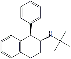 (1R,2R)-N-tert-Butyl-1-phenyl-1,2,3,4-tetrahydronaphthalen-2-amine Struktur