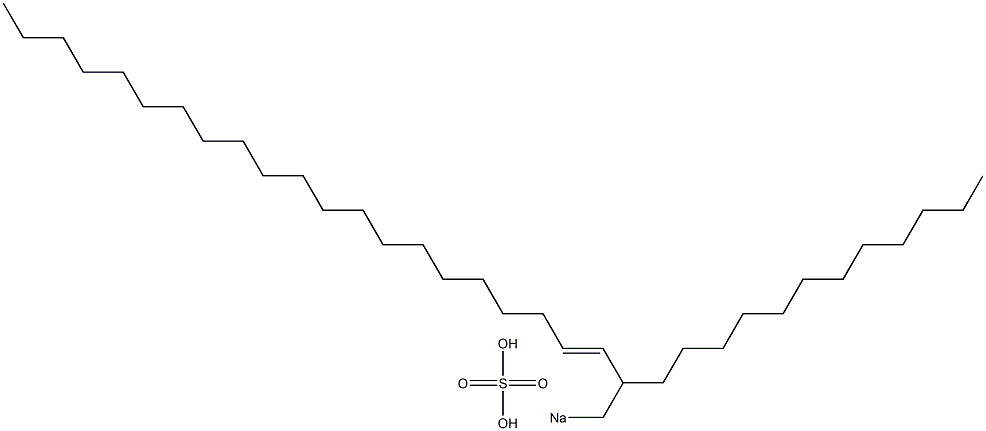 Sulfuric acid 2-dodecyl-3-tricosenyl=sodium ester salt Struktur