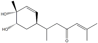 (1S,2R,5R)-2-Methyl-5-[(1S)-1,5-dimethyl-3-oxo-4-hexen-1-yl]-3-cyclohexene-1,2-diol Struktur