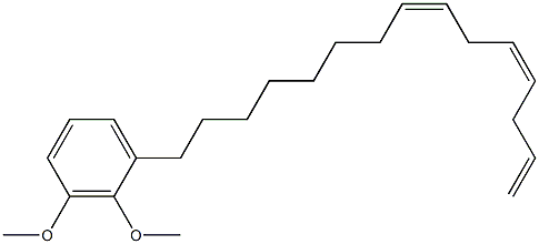 2,3-Dimethoxy-1-[(8Z,11Z)-8,11,14-pentadecatrienyl]benzene Struktur