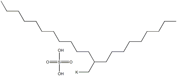 Sulfuric acid 2-nonyltridecyl=potassium salt Struktur