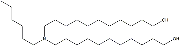 11,11'-(Hexylimino)bis(1-undecanol) Struktur