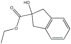 2-Hydroxy-2-indanecarboxylic acid ethyl ester Struktur