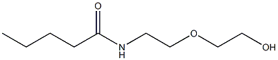 N-(5-Hydroxy-3-oxapentan-1-yl)pentanamide Struktur