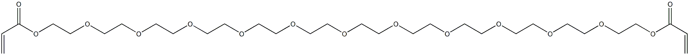 Diacrylic acid 3,6,9,12,15,18,21,24,27,30,33-undecaoxapentatriacontane-1,35-diyl ester Struktur