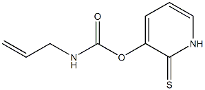 Allylcarbamic acid (1,2-dihydro-2-thioxopyridin)-3-yl ester Struktur