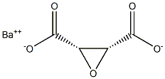 (2S,3R)-2,3-Oxiranedicarboxylic acid barium salt Struktur