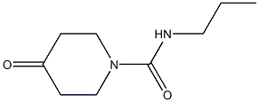 N-Propyl-4-oxopiperidine-1-carboxamide Struktur