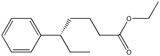 [S,(+)]-5-Phenylheptanoic acid ethyl ester Struktur