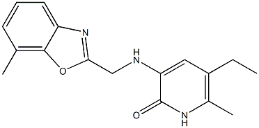 5-Ethyl-6-methyl-3-[[(7-methylbenzoxazol-2-yl)methyl]amino]pyridin-2(1H)-one Struktur