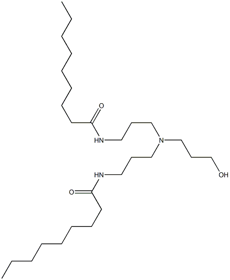 N,N'-[3-Hydroxypropyliminobis(3,1-propanediyl)]bis(nonanamide) Struktur