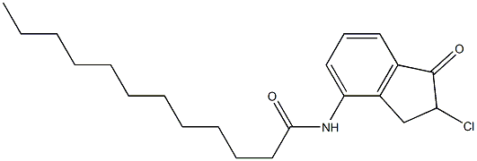 2-Chloro-4-(dodecanoylamino)-1-indanone Struktur