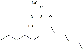 7-Hydroxytridecane-7-sulfonic acid sodium salt Struktur