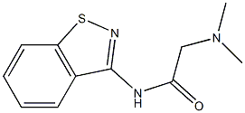 N-(1,2-Benzisothiazol-3-yl)-2-(dimethylamino)acetamide Struktur