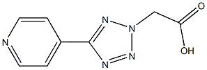 5-(4-Pyridyl)-2H-tetrazole-2-acetic acid Struktur