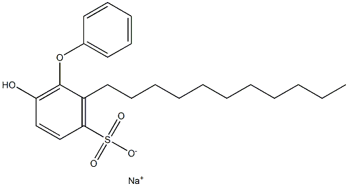 6-Hydroxy-2-undecyl[oxybisbenzene]-3-sulfonic acid sodium salt Struktur