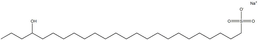 21-Hydroxytetracosane-1-sulfonic acid sodium salt Struktur