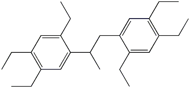 2,2'-(1,2-Propanediyl)bis(1,4,5-triethylbenzene) Struktur