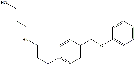 3-[[3-[p-(Phenoxymethyl)phenyl]propyl]amino]-1-propanol Struktur