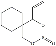 1-Vinyl-2,4-dioxa-3-thiaspiro[5.5]undecane3-oxide Struktur