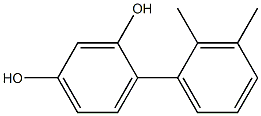 2-(2,3-Dimethylphenyl)benzene-1,5-diol Struktur