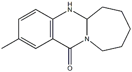 5a,6,7,8,9,10-Hexahydro-2-methylazepino[2,1-b]quinazolin-12(5H)-one Struktur