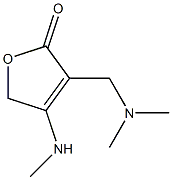 3-[(Dimethylamino)methyl]-4-methylamino-2(5H)-furanone Struktur