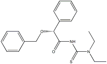 (-)-3-[(R)-(Benzyloxy)phenylacetyl]-1,1-diethylthiourea Struktur