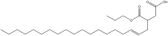 3-(2-Nonadecenyl)succinic acid 1-hydrogen 4-propyl ester Struktur