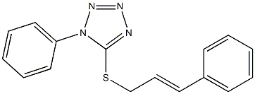 5-(3-Phenyl-2-propenylthio)-1-phenyl-1H-tetrazole Struktur