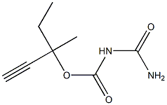 Allophanic acid 1-methyl-1-ethyl-2-propynyl ester Struktur