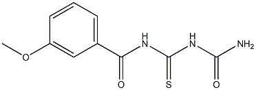 1-(3-Methoxybenzoyl)thiobiuret Struktur