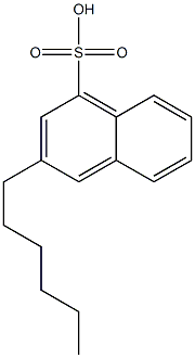 3-Hexyl-1-naphthalenesulfonic acid Struktur