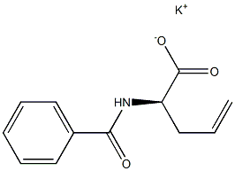 [R,(-)]-2-(Benzoylamino)-4-pentenoic acid potassium salt Struktur