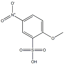 2-Methoxy-5-nitrobenzenesulfonic acid Struktur