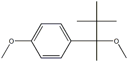 4-Methoxy-1-(1-methoxy-1,2,2-trimethylpropyl)benzene Struktur