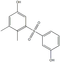 3,3'-Dihydroxy-5,6-dimethyl[sulfonylbisbenzene] Struktur